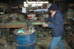 門松　制作風景