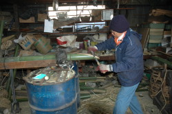 門松　制作風景